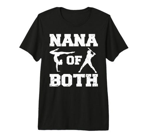 Nana Both Funny Baseball And Gymnastics T-Shirt - Graphic Print for Adults - T-Shirt, Sweatshirt, Hoodie