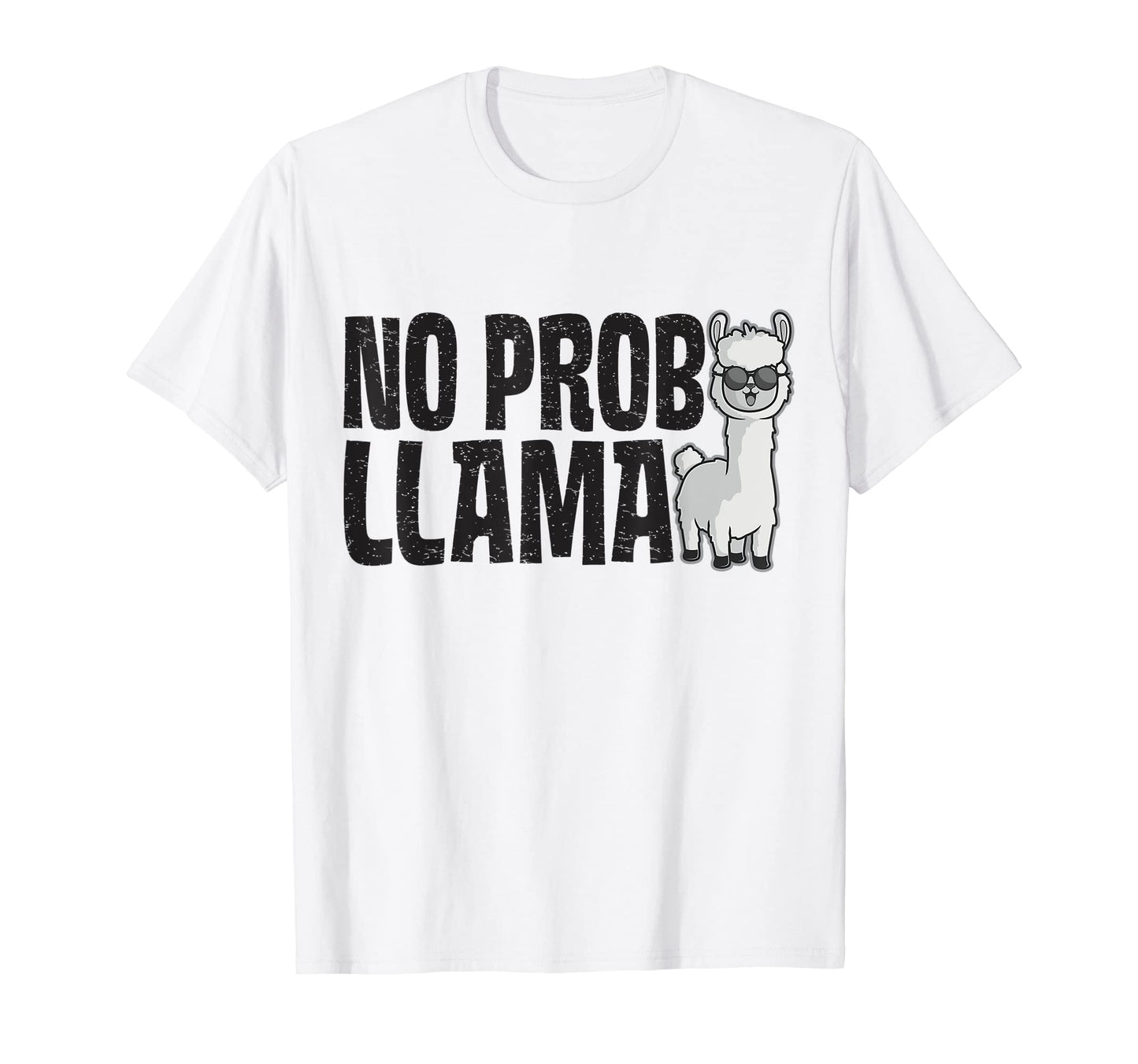 No Prob Llama Rainbow Funny Animal T-Shirt - Trendy Graphic Unisex - T-Shirt, Sweatshirt, Hoodie