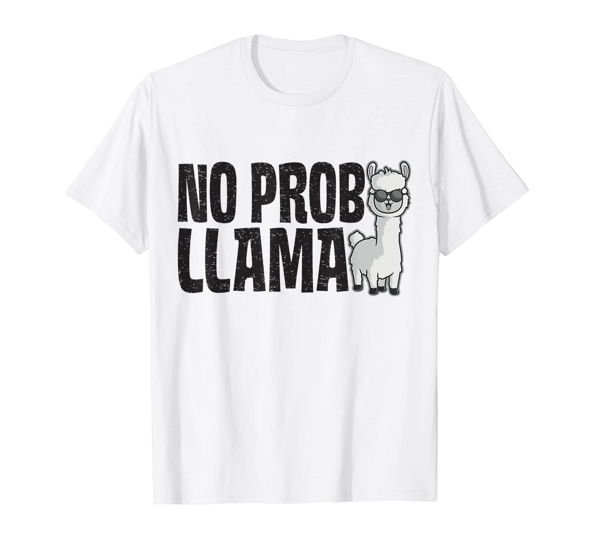 No Prob Llama Rainbow Funny Animal T-Shirt - Trendy Graphic Unisex - T-Shirt, Sweatshirt, Hoodie