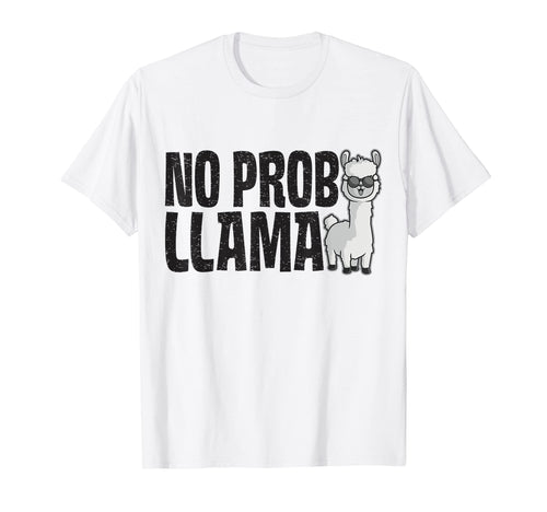 No Prob Llama Rainbow Funny Animal T-Shirt - Trendy Graphic Unisex - T-Shirt, Sweatshirt, Hoodie