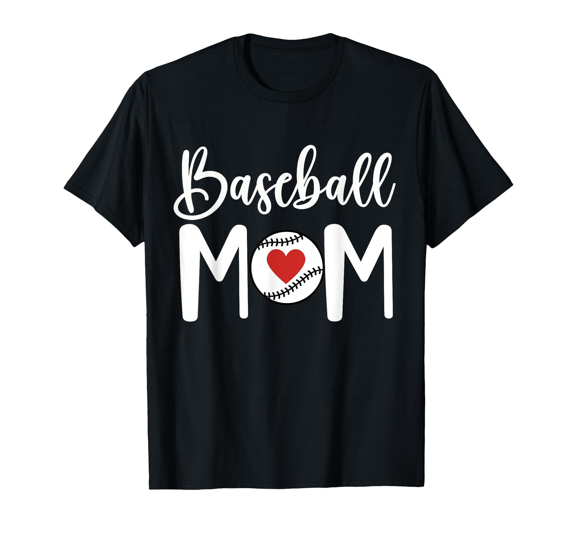 Baseball Mom Baseball Heart Game Day T-Shirt - Minimalist Print Unisex - T-Shirt, Sweatshirt, Hoodie