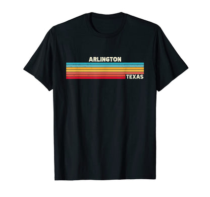 Native Arlington Texas Tx Stripes T-Shirt - Fun Novelty Design for Adults - T-Shirt, Sweatshirt, Hoodie