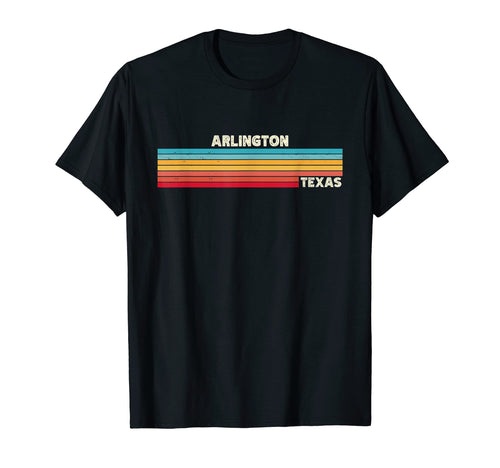 Native Arlington Texas Tx Stripes T-Shirt - Fun Novelty Design for Adults - T-Shirt, Sweatshirt, Hoodie