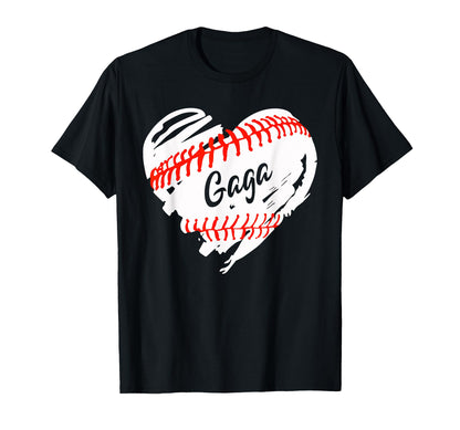 Baseball Heart Baseball Gaga Softball T-Shirt - Fun Novelty Design Unisex - T-Shirt, Sweatshirt, Hoodie
