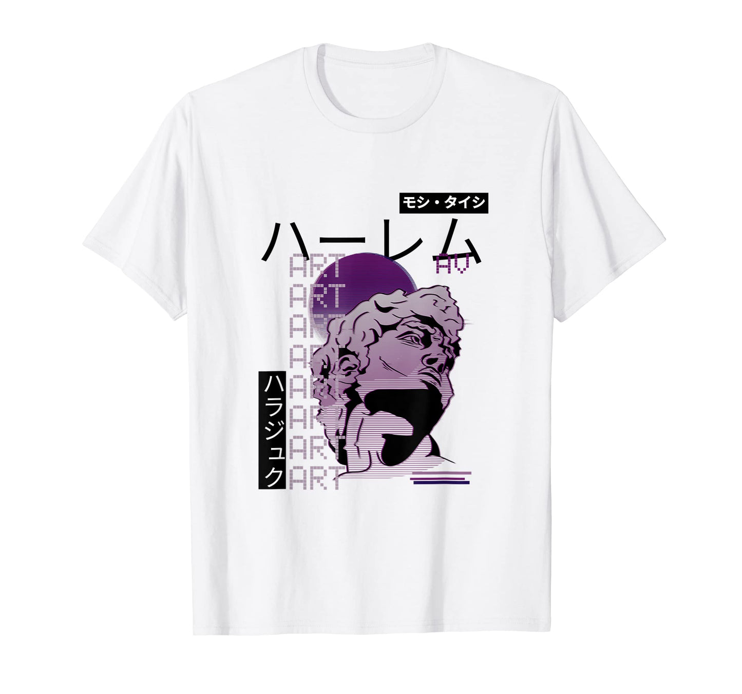 Vaporwave Statue Aesthetic Art Glitch T-Shirt - Fun Novelty Design Unisex - T-Shirt, Sweatshirt, Hoodie