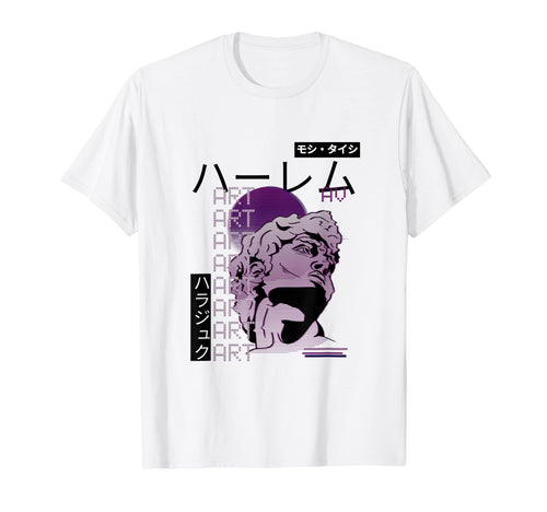 Vaporwave Statue Aesthetic Art Glitch T-Shirt - Fun Novelty Design Unisex - T-Shirt, Sweatshirt, Hoodie