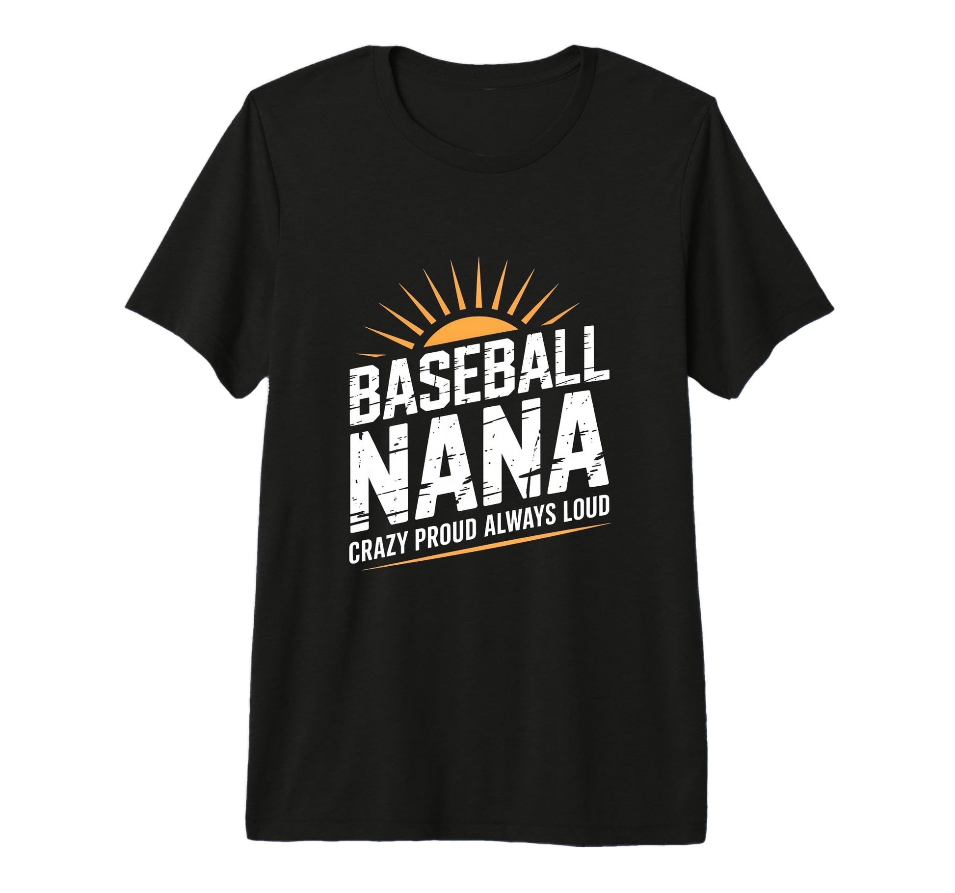 Funny Baseball Nana Proud Loud Tri Blend T-Shirt - Graphic Print Men Women - T-Shirt, Sweatshirt, Hoodie