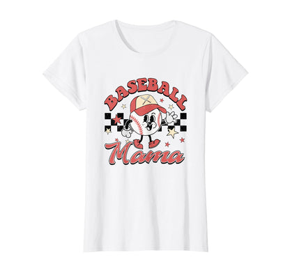 Baseball Mom Proud Moms T-Shirt - Custom Art Print Unisex - T-Shirt, Sweatshirt, Hoodie