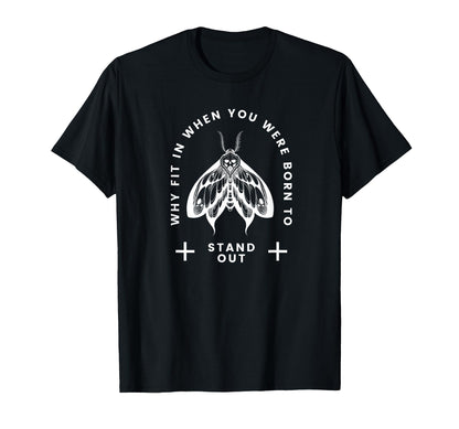 Butterfly Stand Out Y2K Grunge Aesthetic T-Shirt - Minimalist Print Unisex - T-Shirt, Sweatshirt, Hoodie