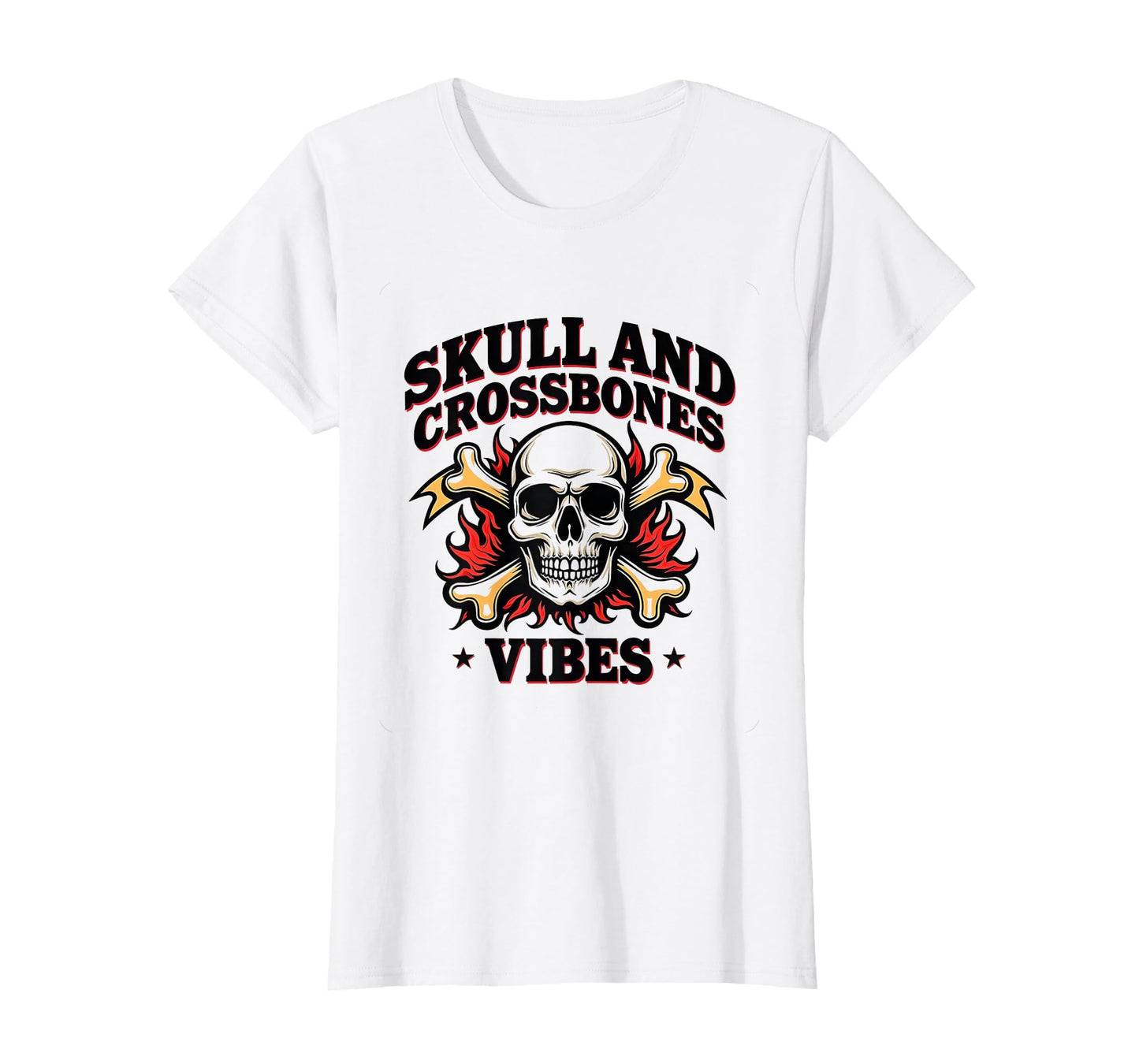 Skull And Crossbones Vibes T-Shirt - Casual Everyday Wear Unisex - T-Shirt, Sweatshirt, Hoodie