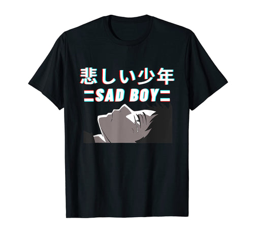 Sad Aesthetic Japanese Kanji T-Shirt - Aesthetic Graphic Men Women - T-Shirt, Sweatshirt, Hoodie