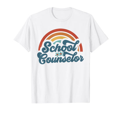 Counseling Office Rainbow Groovy T-Shirt - Trendy Graphic for Adults - T-Shirt, Sweatshirt, Hoodie
