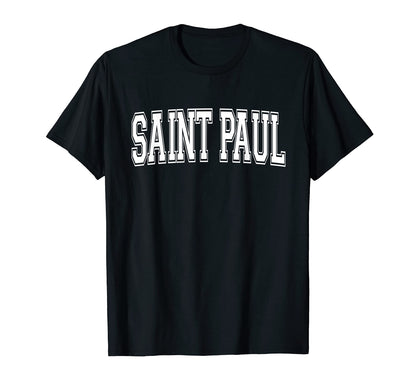 Saint Paul Mn Minnesota Usa Sports T-Shirt - Unique Graphic for Adults - T-Shirt, Sweatshirt, Hoodie