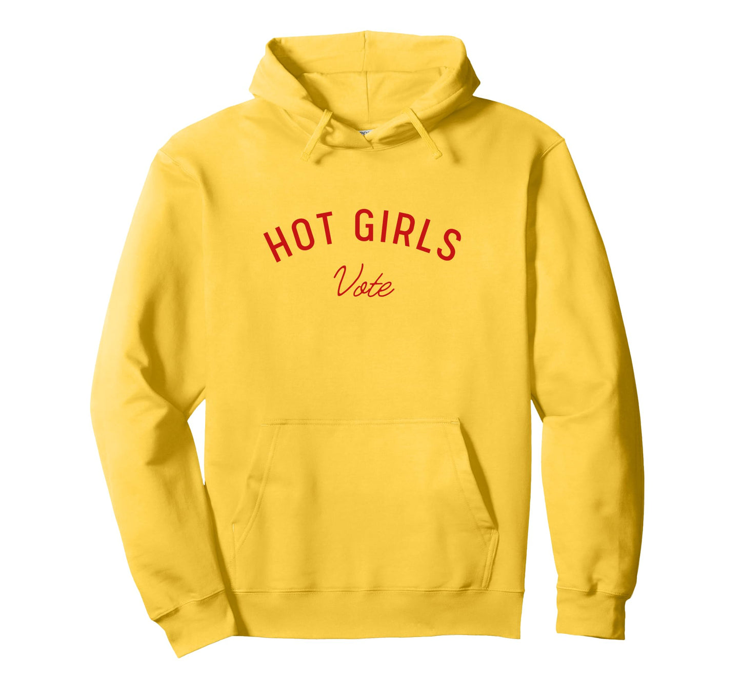 Hot Vote 2024 President Varsity Hoodie - Trendy Graphic for Adults - T-Shirt, Sweatshirt, Hoodie