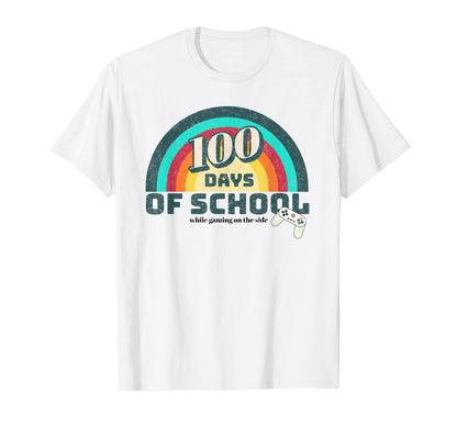Funny 100 Days School While T-Shirt - Casual Everyday Wear Men Women - T-Shirt, Sweatshirt, Hoodie