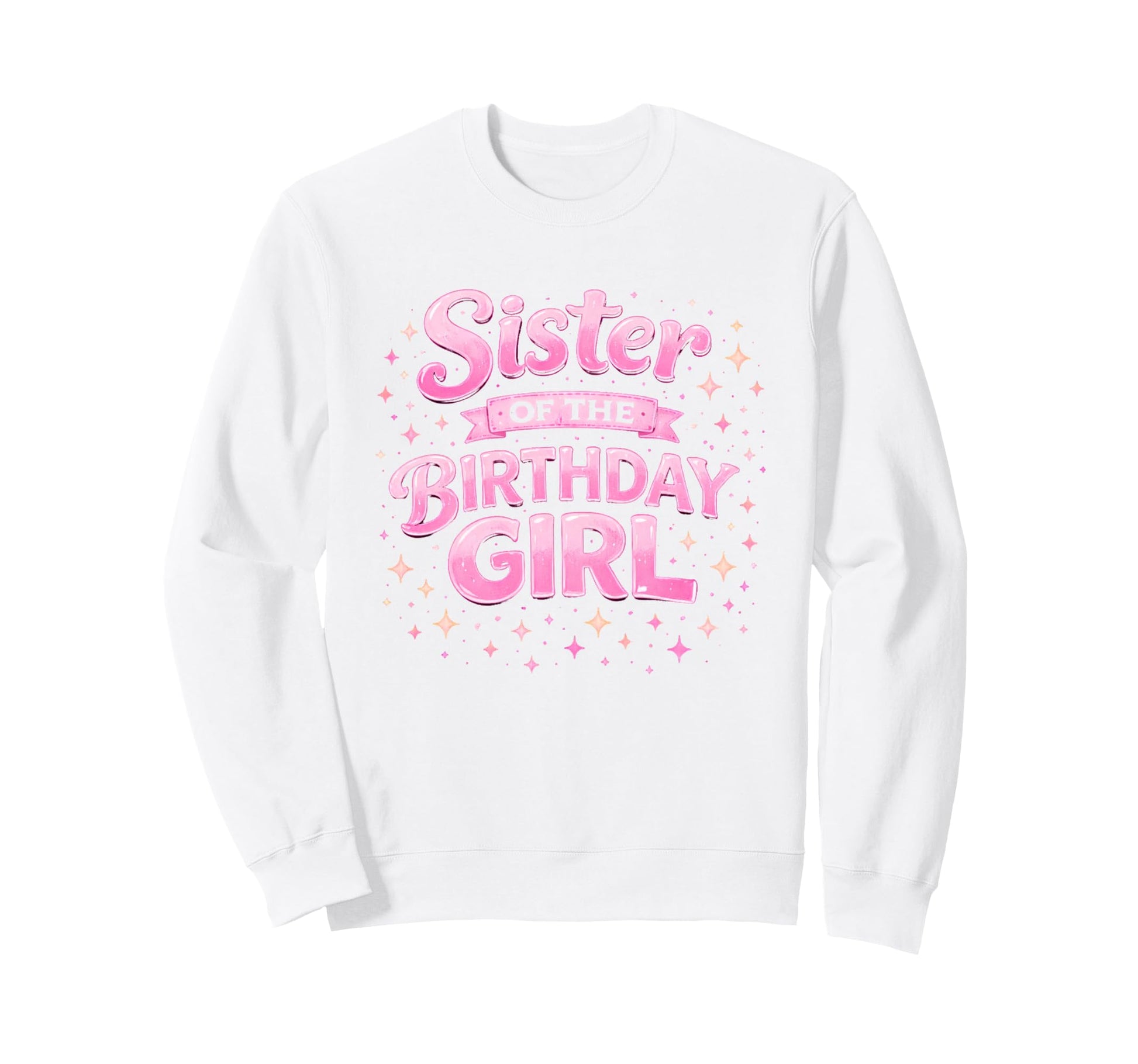 Sister Birthday Groovy Rainbow Sweatshirt - Custom Art Print for Adults - T-Shirt, Sweatshirt, Hoodie