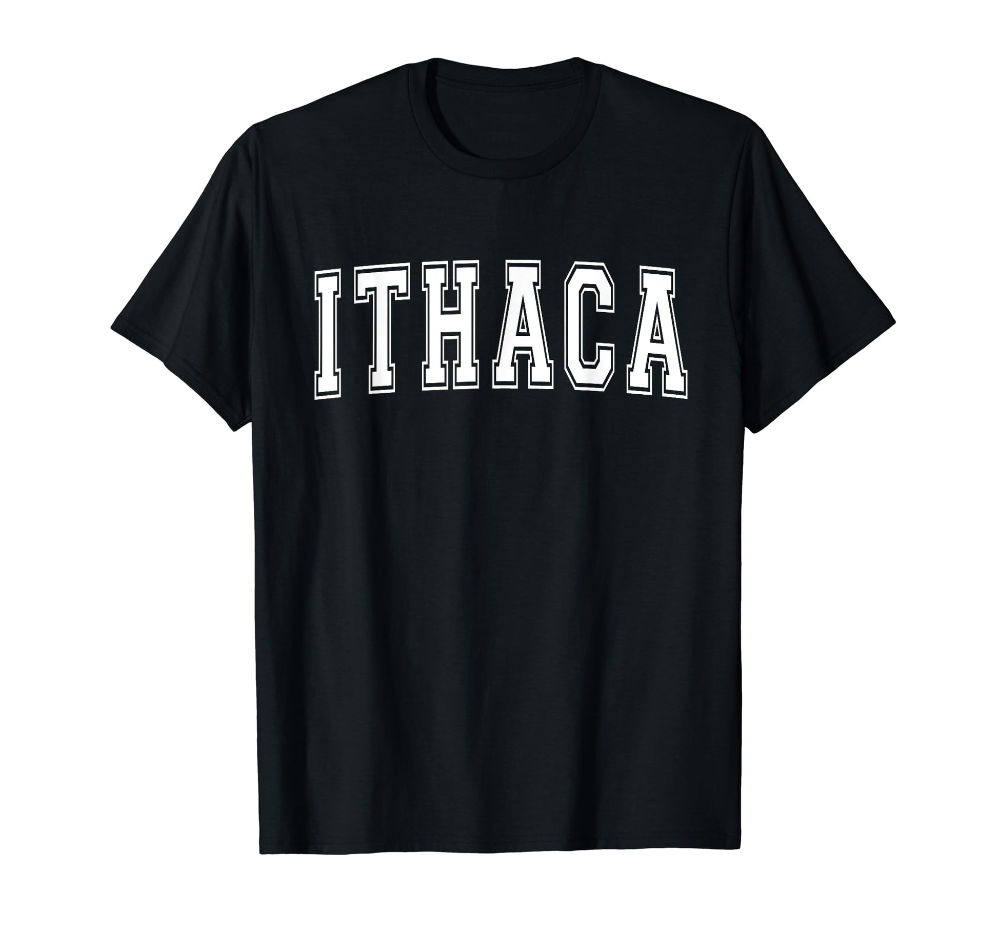 Ithaca Ny New York Usa Sports Varsity T-Shirt - Novelty Apparel Unisex - T-Shirt, Sweatshirt, Hoodie