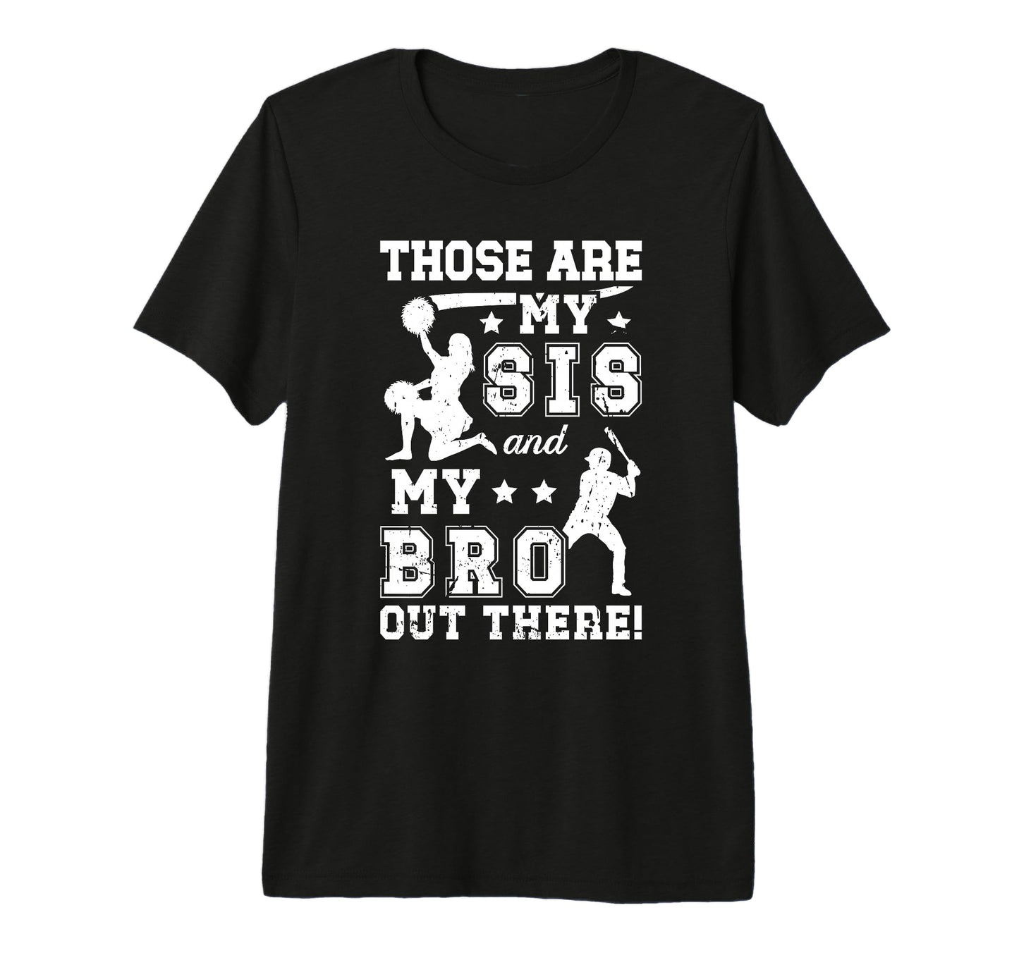 Baseball And Cheer Brother Baseball T-Shirt - Graphic Print Unisex - T-Shirt, Sweatshirt, Hoodie