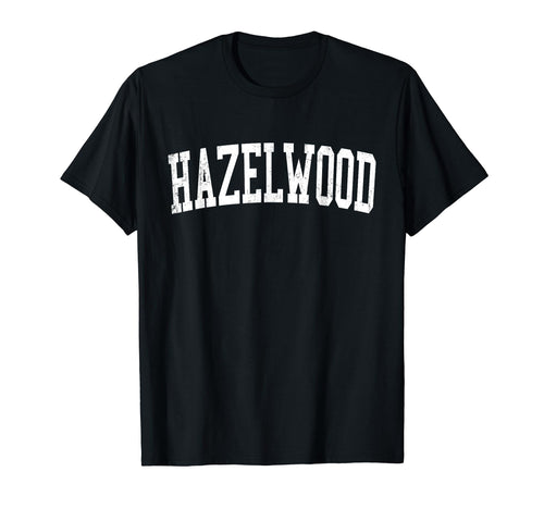 Hazelwood Mo Distressed White T-Shirt - Aesthetic Graphic for Adults - T-Shirt, Sweatshirt, Hoodie