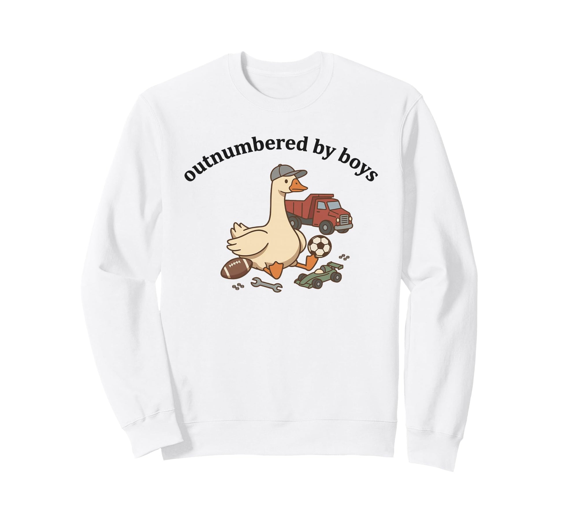 Outnumbered Goose Sweatshirt - Minimalist Print for Adults - T-Shirt, Sweatshirt, Hoodie