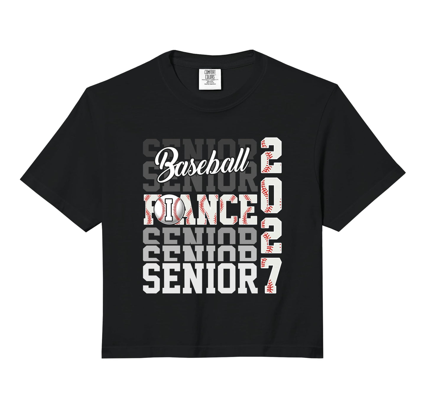 Senior 2027 Baseball Fiance Proud Sweatshirt - Custom Art Print for Adults - T-Shirt, Sweatshirt, Hoodie