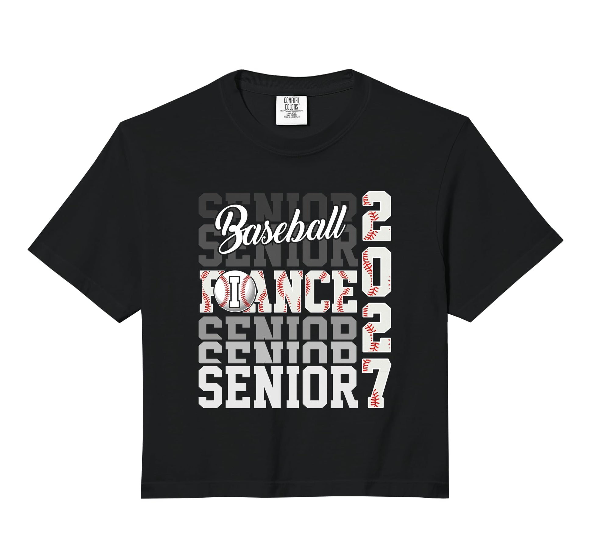 Senior 2027 Baseball Fiance Proud Sweatshirt - Custom Art Print for Adults - T-Shirt, Sweatshirt, Hoodie