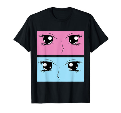 Anime Eyes Aesthetic Vaporwave 1990S T-Shirt - Streetwear Style Men Women - T-Shirt, Sweatshirt, Hoodie