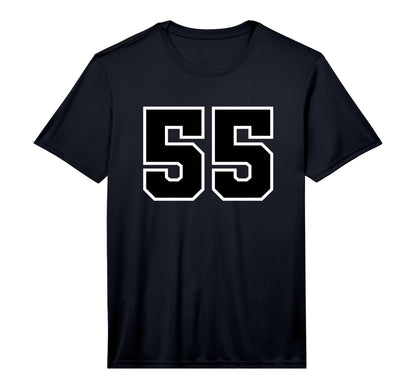 Sport Team Number 55 Performance T-Shirt - Trendy Graphic for Adults - T-Shirt, Sweatshirt, Hoodie