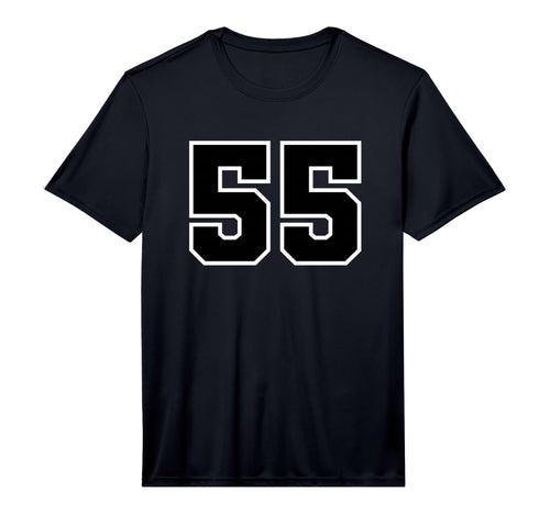 Sport Team Number 55 Performance T-Shirt - Trendy Graphic for Adults - T-Shirt, Sweatshirt, Hoodie