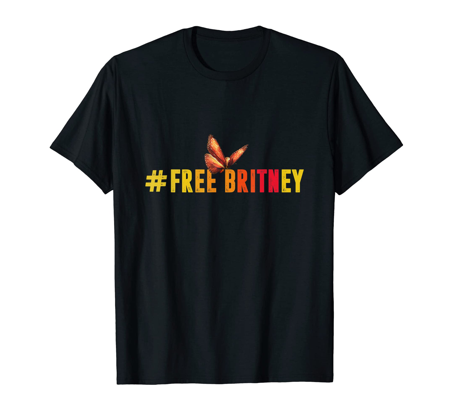 Free Britney Save Butterfly Rainbow T-Shirt - Trendy Graphic Unisex - T-Shirt, Sweatshirt, Hoodie