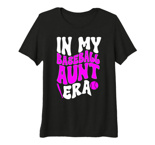 Womens Baseball My Baseball Aunt Era T-Shirt - Minimalist Print Men Women - T-Shirt, Sweatshirt, Hoodie