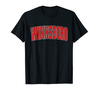Winnsboro La Louisiana Varsity Usa Sports T-Shirt - Minimalist Print Unisex - T-Shirt, Sweatshirt, Hoodie