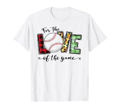 Love Game Day Baseball Mom Cheering T-Shirt - Graphic Print for Adults - T-Shirt, Sweatshirt, Hoodie