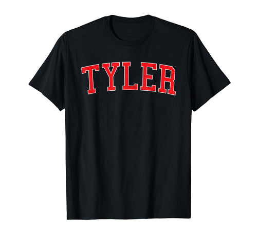 Tyler Tx Varsity Red Text T-Shirt - Novelty Apparel Men Women - T-Shirt, Sweatshirt, Hoodie