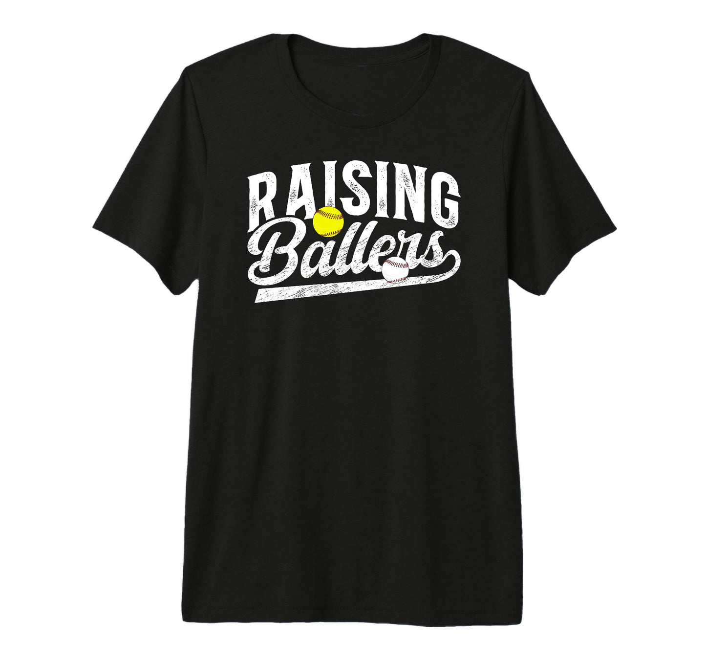 Mens Raising Ballers Baseball T-Shirt - Custom Art Print Men Women - T-Shirt, Sweatshirt, Hoodie