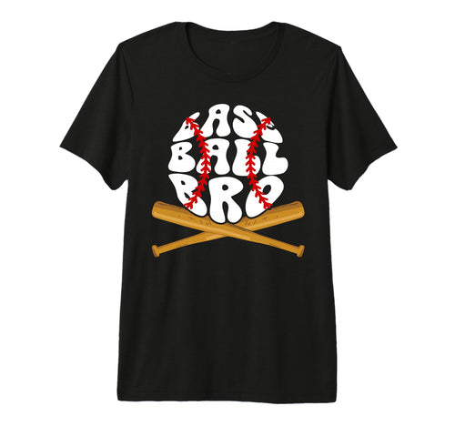 Baseball Bro Groovy Baseball Brother T-Shirt - Graphic Print Unisex - T-Shirt, Sweatshirt, Hoodie