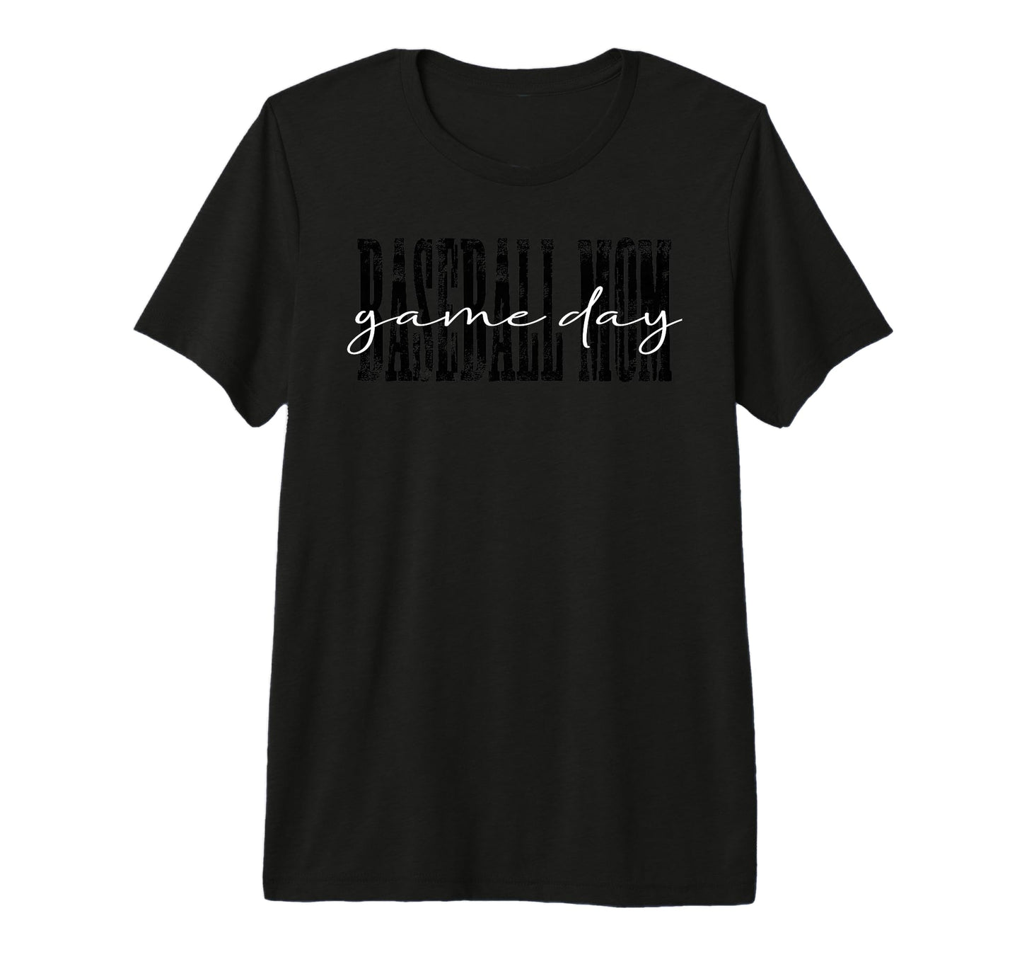 Baseball Mom Game Day Distressed Sports T-Shirt - Streetwear Style Unisex - T-Shirt, Sweatshirt, Hoodie