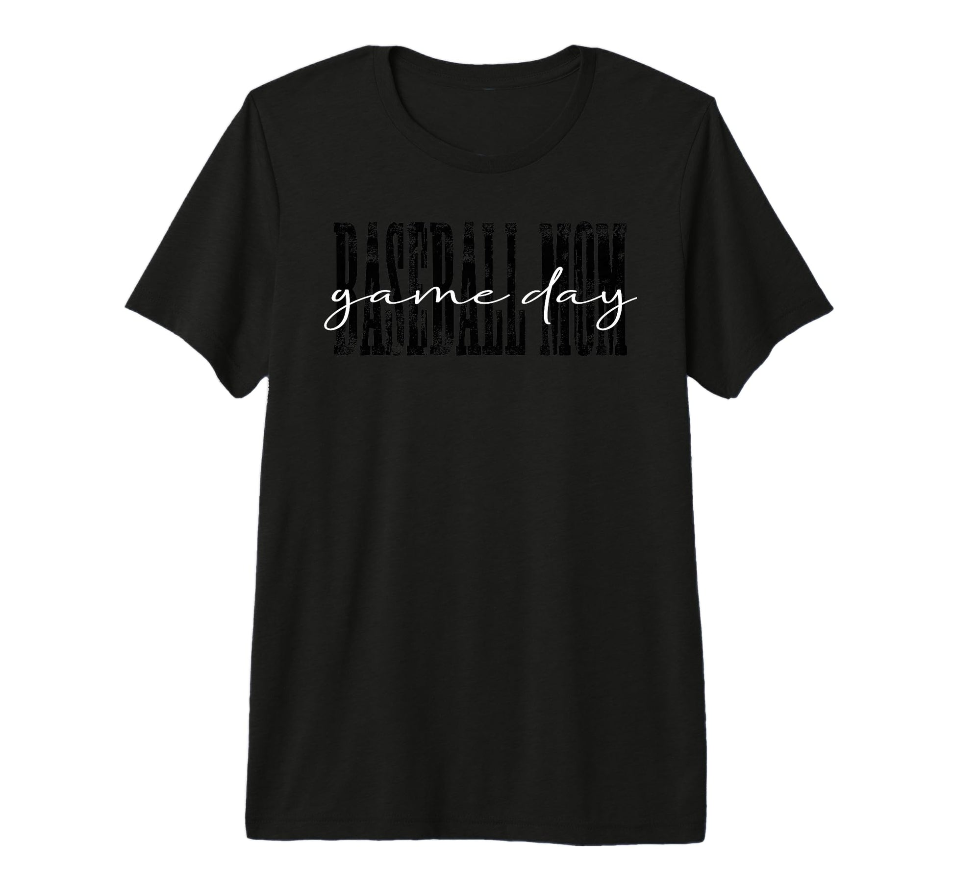 Baseball Mom Game Day Distressed Sports T-Shirt - Streetwear Style Unisex - T-Shirt, Sweatshirt, Hoodie