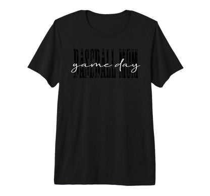 Baseball Mom Game Day Distressed Sports T-Shirt - Streetwear Style Unisex - T-Shirt, Sweatshirt, Hoodie