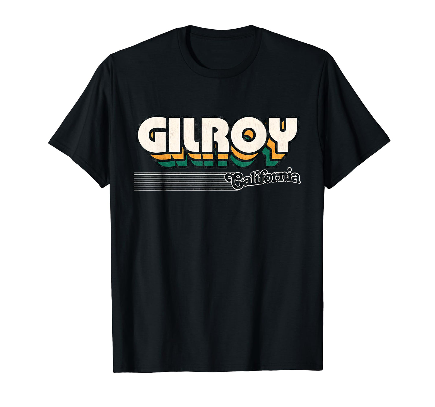 Gilroy California Stripes T-Shirt - Minimalist Print Unisex - T-Shirt, Sweatshirt, Hoodie