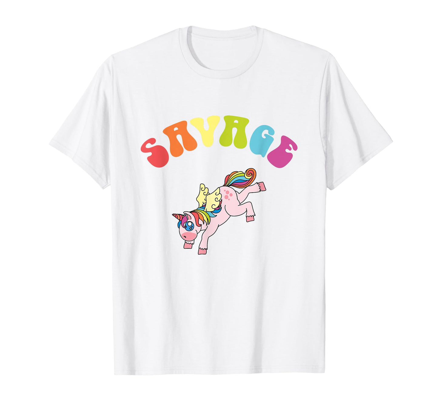 Savage Rainbow Unicorn Ironic T-Shirt - Trendy Graphic Men Women - T-Shirt, Sweatshirt, Hoodie
