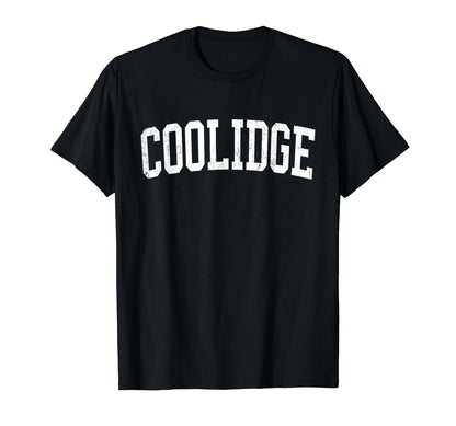 Coolidge Az Distressed White Varsity T-Shirt - Streetwear Style Unisex - T-Shirt, Sweatshirt, Hoodie