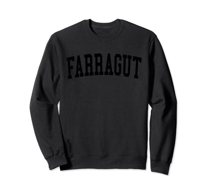 Farragut Tn Distressed Black Sweatshirt - Custom Art Print Men Women - T-Shirt, Sweatshirt, Hoodie