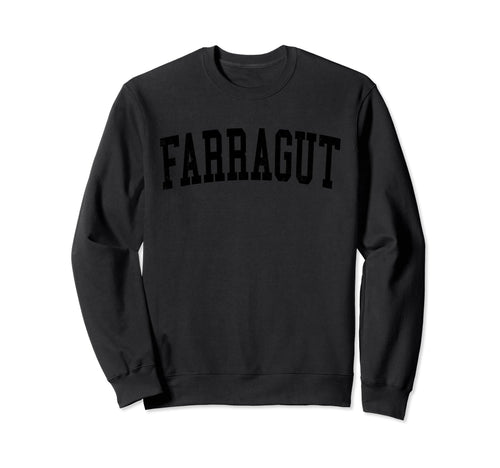 Farragut Tn Distressed Black Sweatshirt - Custom Art Print Men Women - T-Shirt, Sweatshirt, Hoodie