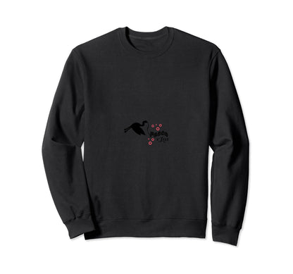 Peace Love Hearts Stork Bird Gift Sweatshirt - Trendy Graphic Unisex - T-Shirt, Sweatshirt, Hoodie