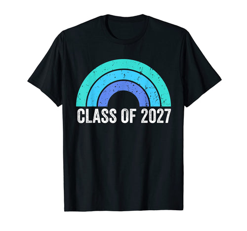 Rainbow Class 2027 T-Shirt - Unique Graphic Men Women - T-Shirt, Sweatshirt, Hoodie