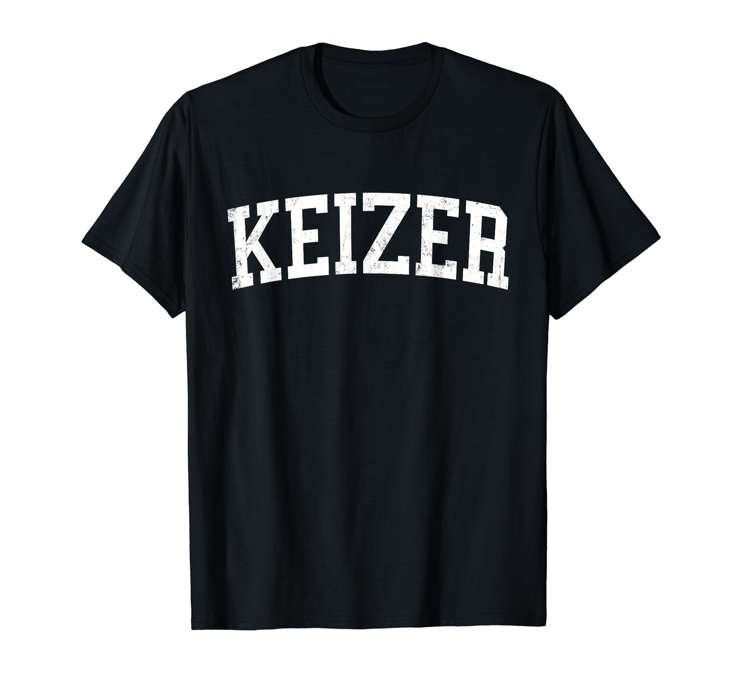 Keizer Or Distressed White Varsity T-Shirt - Novelty Apparel for Adults - T-Shirt, Sweatshirt, Hoodie