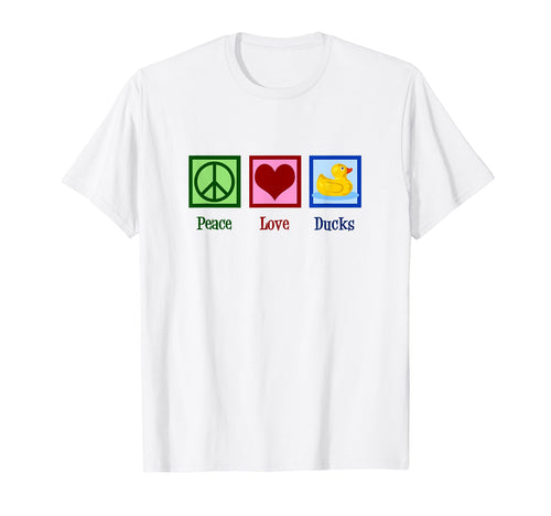 Peace Love Ducks T-Shirt - Trendy Graphic Unisex - T-Shirt, Sweatshirt, Hoodie