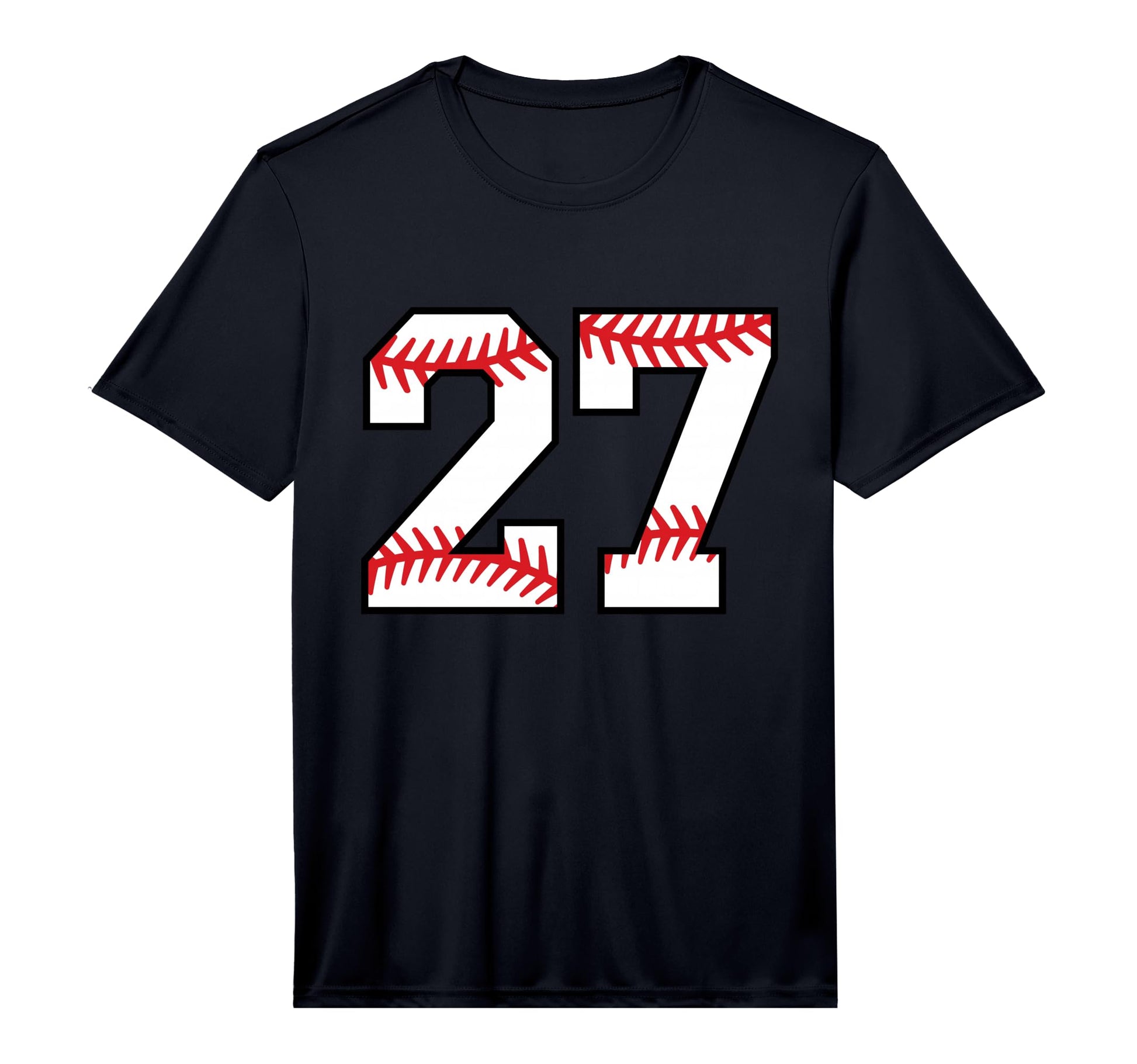 Baseball Number 27 Performance T-Shirt - Custom Art Print Unisex - T-Shirt, Sweatshirt, Hoodie