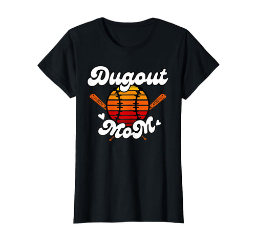 Baseball Dugout Mom Funny Baseball T-Shirt - Trendy Graphic for Adults - T-Shirt, Sweatshirt, Hoodie